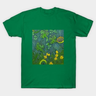 Tonal Foliage with Flowers T-Shirt